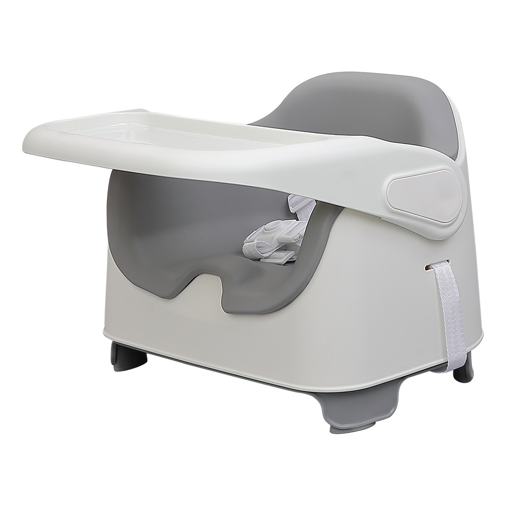 Height Adjustable Baby Booster Seat Gray