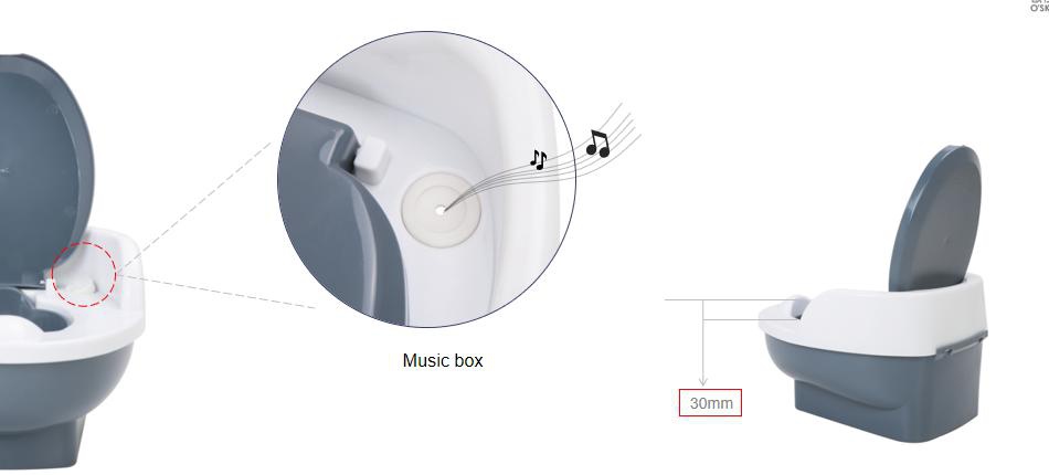 Baby Potty Trainer With Lifelike Flushing Sound