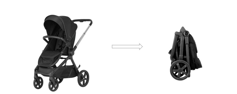 One-hand Auto-folding Baby Stroller